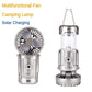 6 in 1 portable outdoor LED camping lantern with fan