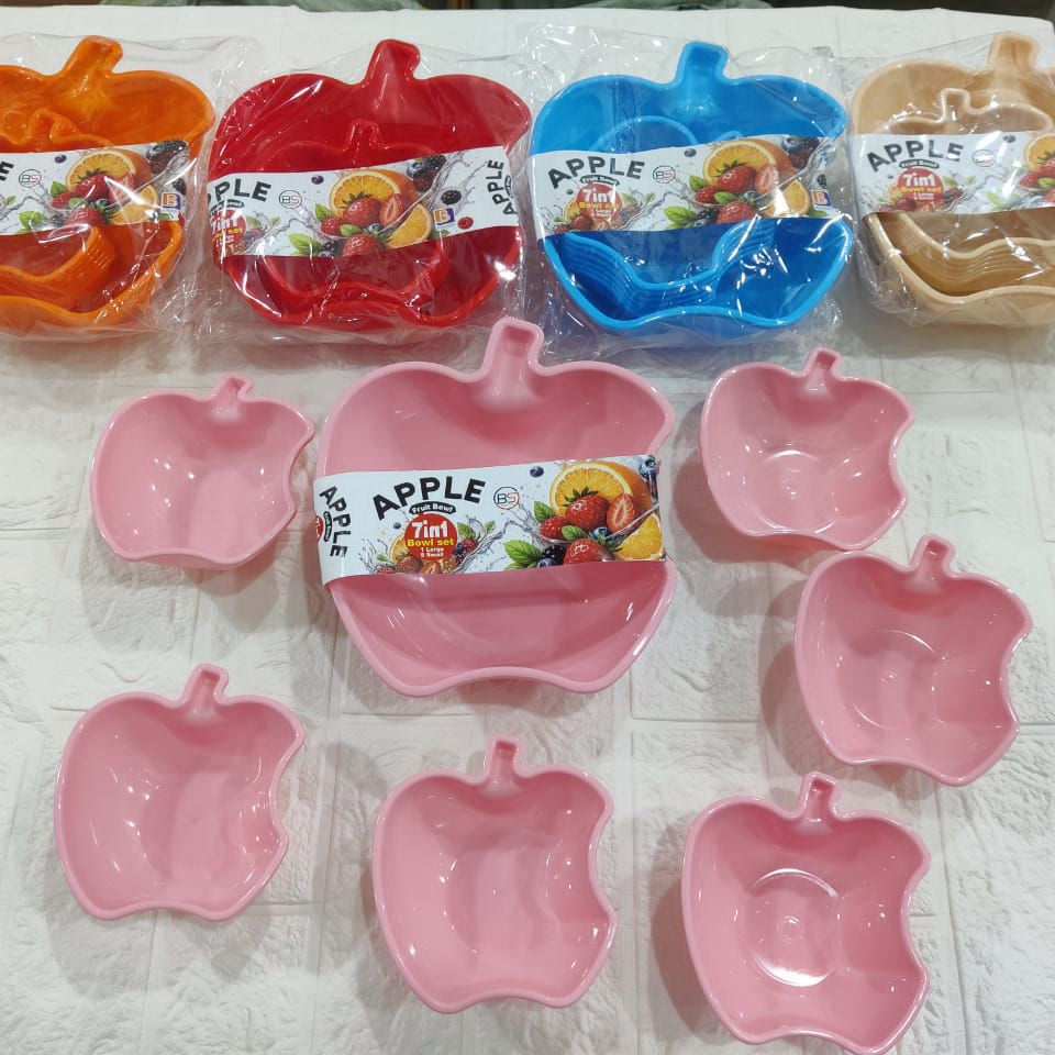 apple plate 7 in 1 set