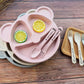 Bear shape plate set with spoon
5 plate 2 spoon & 3 fork