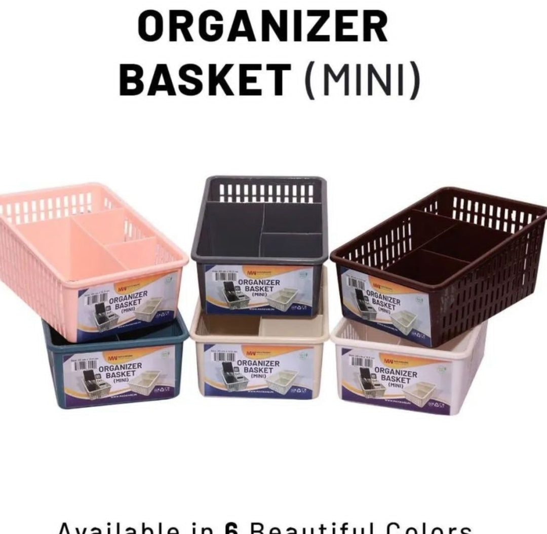 Household - Organizer Basket Mini, High Quality Multipurpose Basket, Available in 6 Colors, Size: 20 cm x 13.5 cm