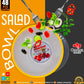 Salad bowl with cap