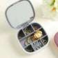Eleven Rings travel mini jewelry box ring organizer for ring earrings necklaces with mirror