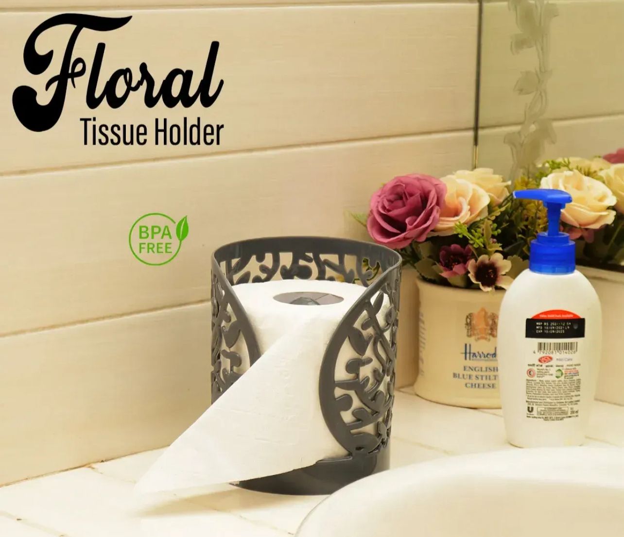 Premium Floral Tissue Holder
