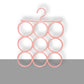 9 Ring Hanger, Rack Scarf, Holder, Ties, Shawls, Accessories, Chains Hanging Hanger, Belt Organizer, Bigger holes, Better Flexibility