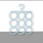9 Ring Hanger, Rack Scarf, Holder, Ties, Shawls, Accessories, Chains Hanging Hanger, Belt Organizer, Bigger holes, Better Flexibility