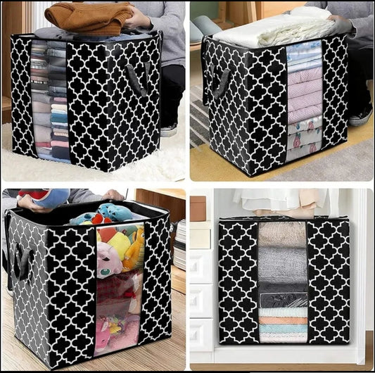 Printed Multi Colour Storage Bag