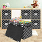 Kids large Toy Storage Box Container Bins for Nursery, Playroom Flip-Top Lid, Decorative Holders Collapsibe Storage Box Home Organizer (Black)