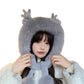 Soft Fluffy Bunny Ears Winter Cap