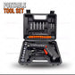 47-Piece Rechargeable Electric Screwdriver Kit