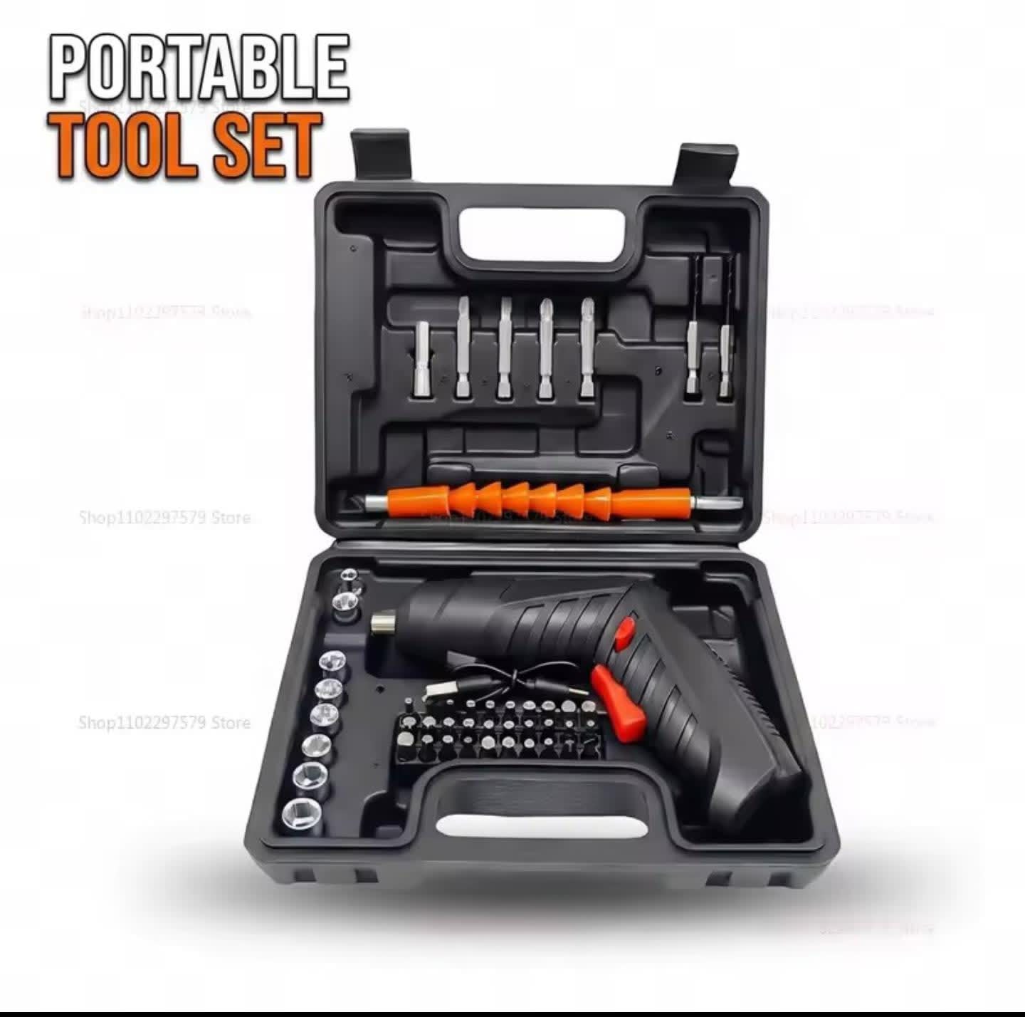 47-Piece Rechargeable Electric Screwdriver Kit
