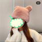 Cute Bear Fur Winter Warm Woolen Cap