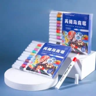 12 Colors Acrylic Marker