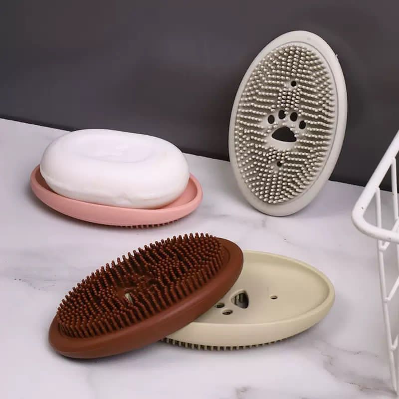 Silicon soap dish