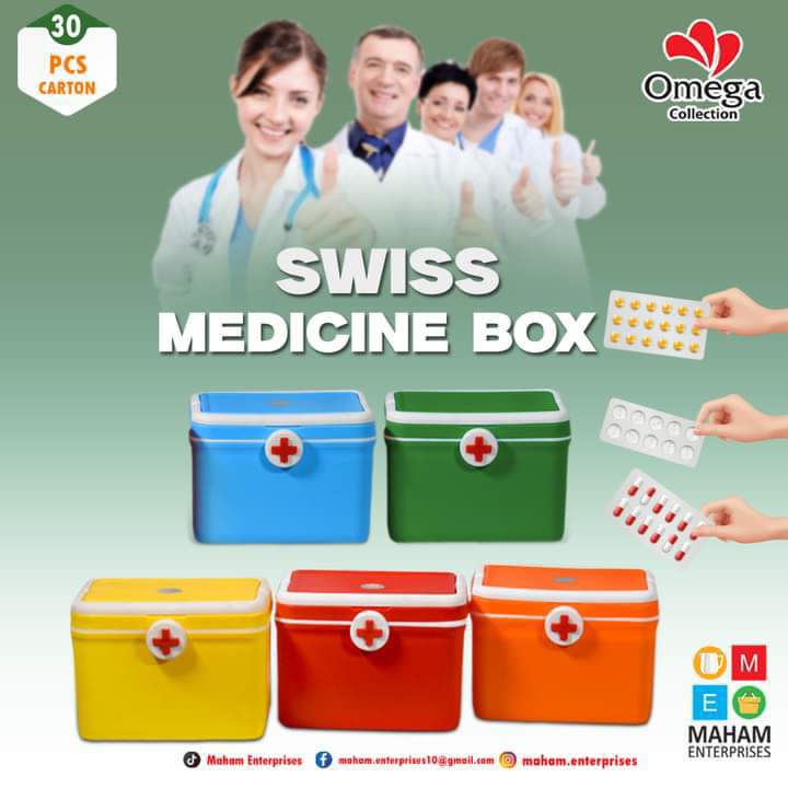 Swiss First Aid Medicine Box