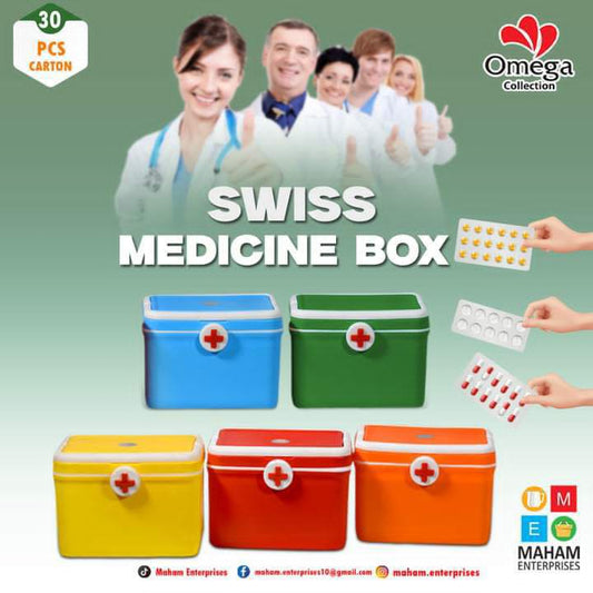 Swiss First Aid Medicine Box