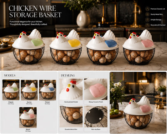 Iron Portable Multi Functional Egg  Basket  🥚 🧺