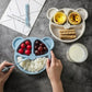 Bear shape plate set with spoon
5 plate 2 spoon & 3 fork