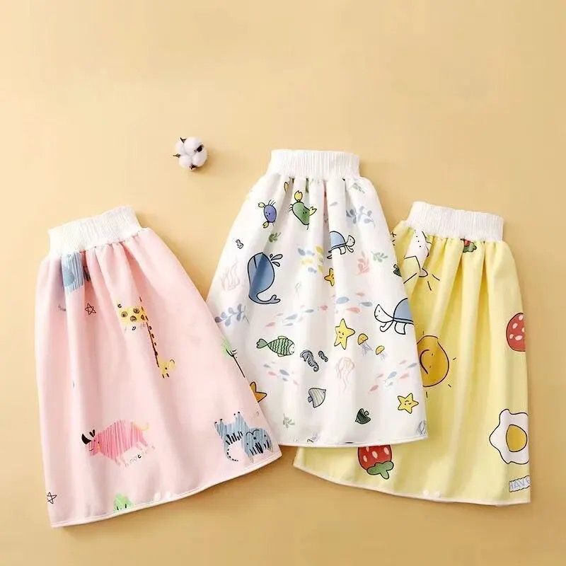 The new four seasons cotton soft baby high-waisted waterproof, leakproof, comfortable, breathable and urine-proof skirt

Size 6 Months To 2 Years
