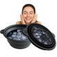 New Model Silicone Foldable Ice Bath Basin with Built-In Ice Tray