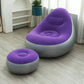 inflable sofa 1 x sofa 
1 x leg rest 1 x manual pump