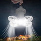 New 2026 Solar football Powered Camping Fan Light