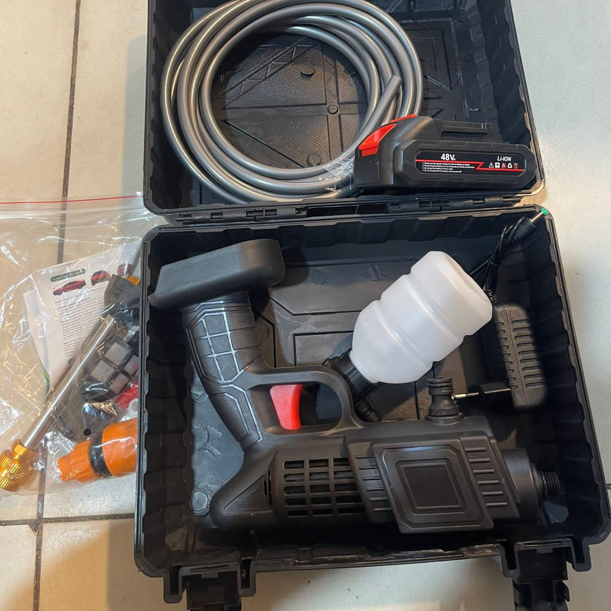 48V Rechargeable Pressure Washer Gun