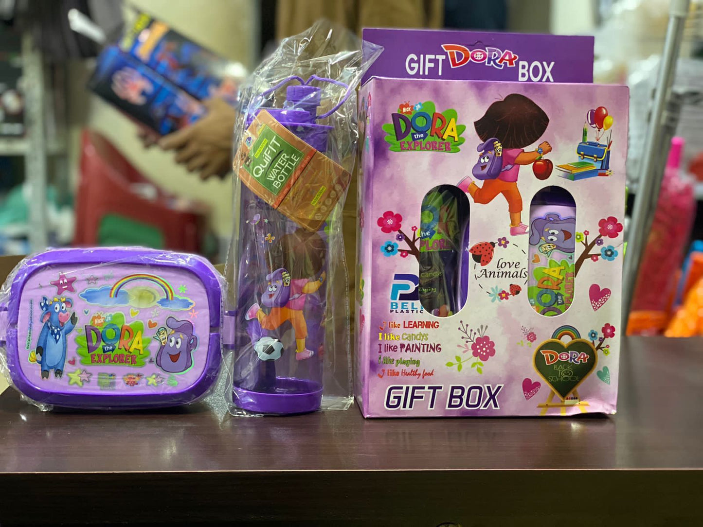Kids School Water Bottle & Lunch Now Available in Gift Box big size