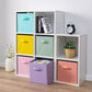 Toy storage box foldable square fabric cube storage basket bin collapsible box cloth