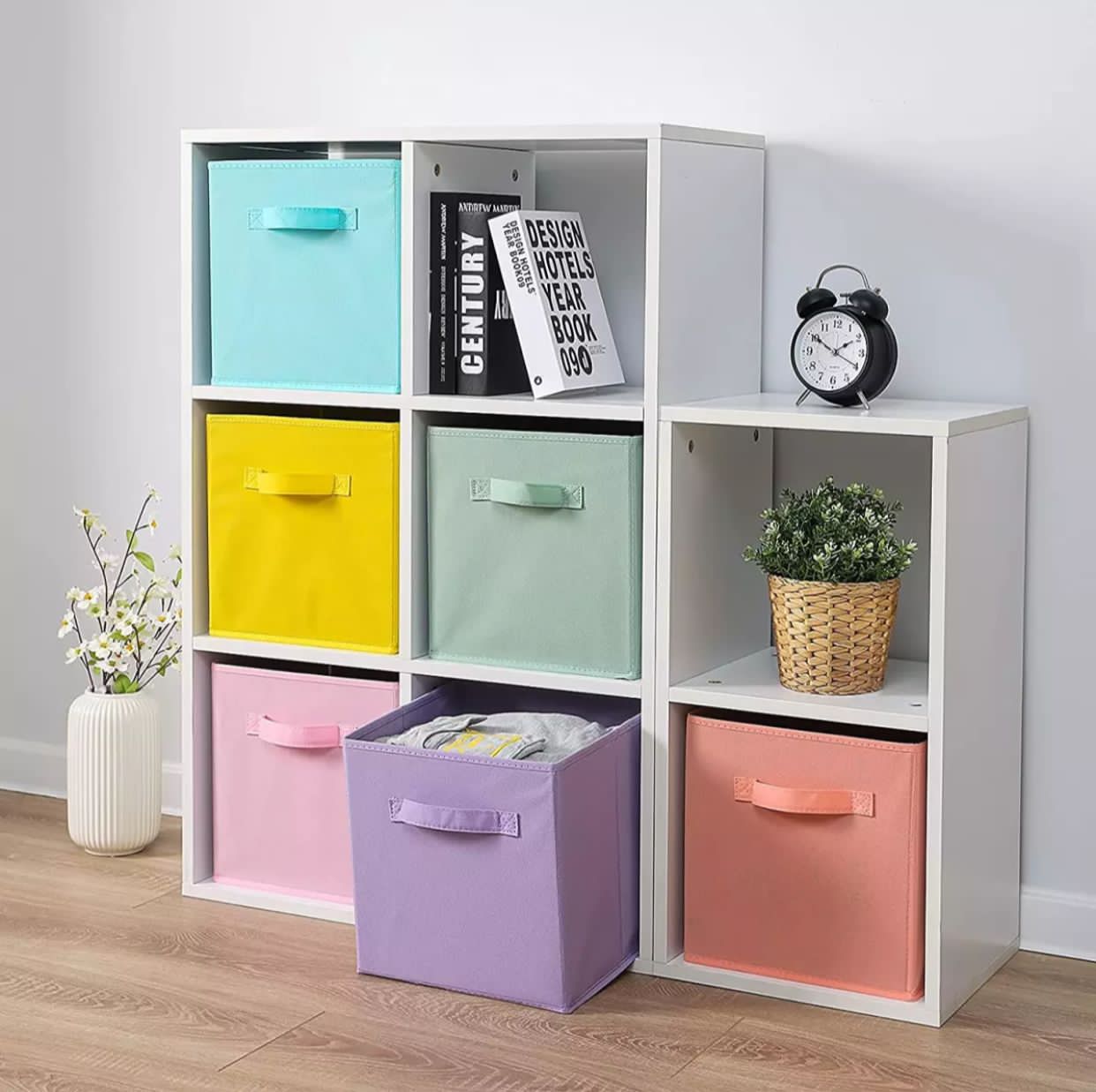 Toy storage box foldable square fabric cube storage basket bin collapsible box cloth