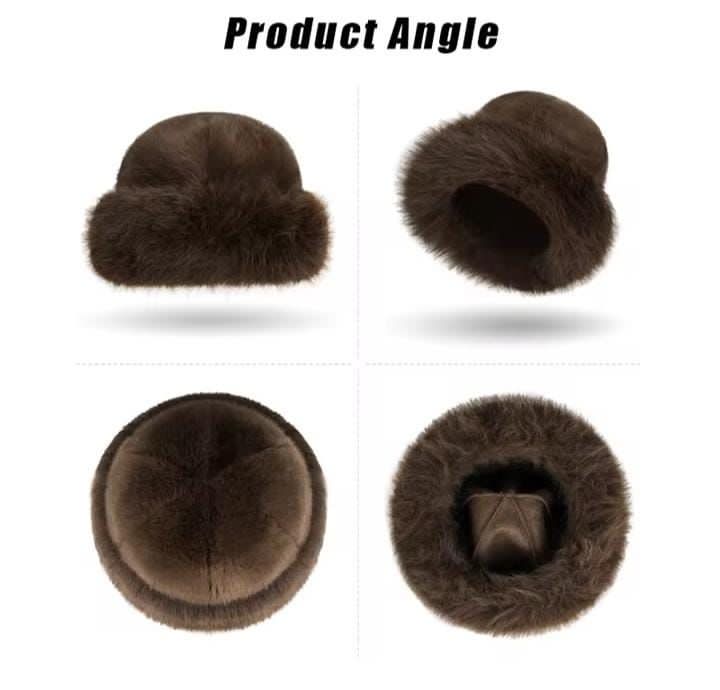 New Fluffy Bucket Winter Hat For Women