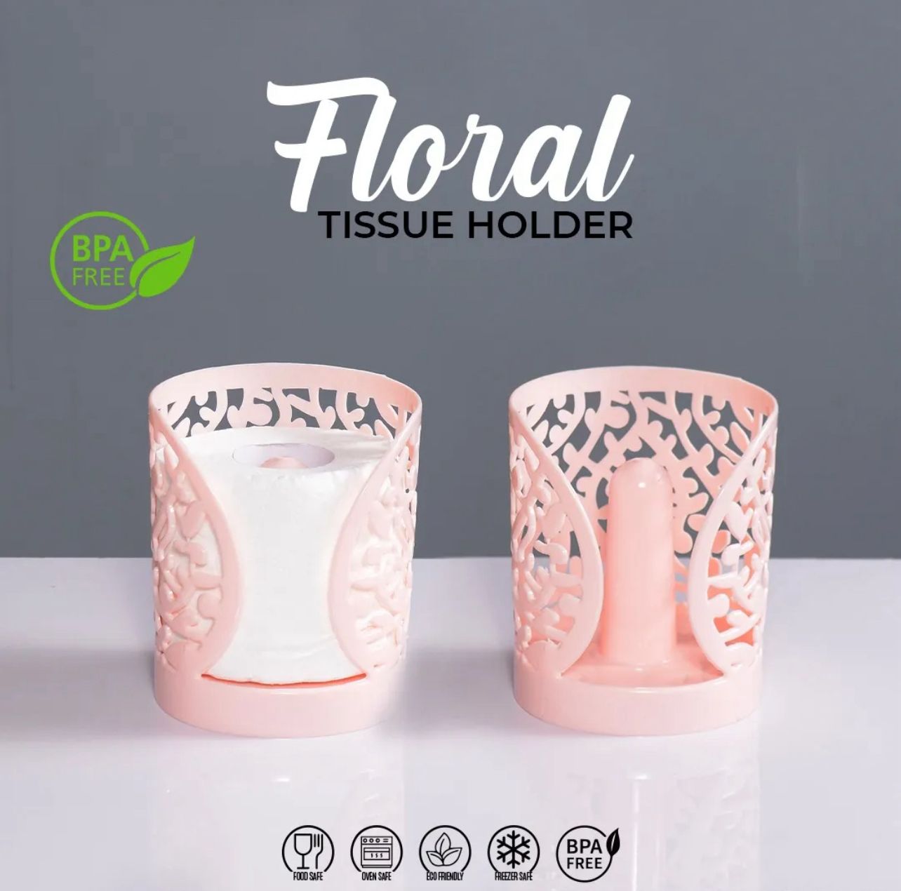 Premium Floral Tissue Holder