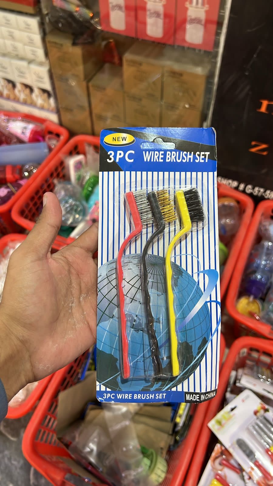 3pcs wire brush