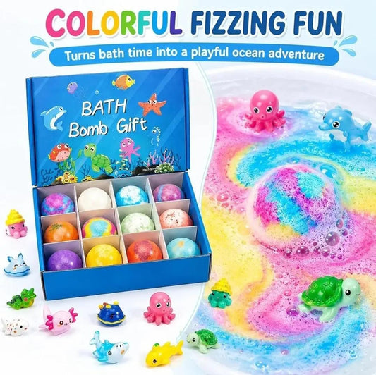 Bath Bombs for Kids with Toy