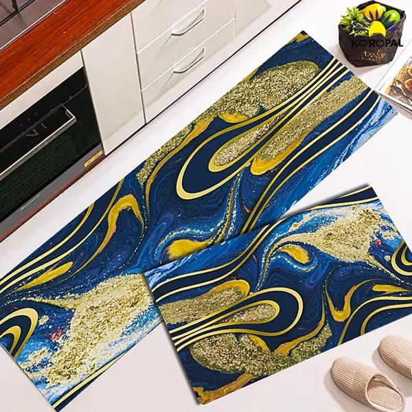 2 PC set kitchen mat