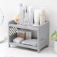 Multipurpose Double Layer Storage Rack Desk Organizer Shelf