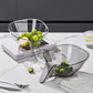 Multipurpose Drainage Vegetable/Fruits Acrylic Kitchen Basket