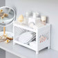 Multipurpose Double Layer Storage Rack Desk Organizer Shelf
