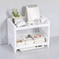 Multipurpose Double Layer Storage Rack Desk Organizer Shelf