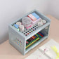 Multipurpose Double Layer Storage Rack Desk Organizer Shelf